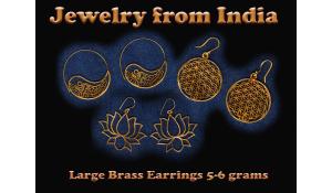 Earring - Large Brass